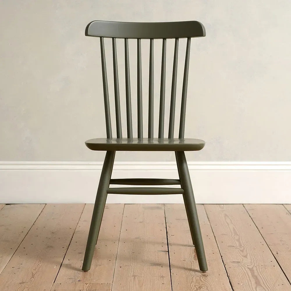 SPINDLEBACK Forest Green Chair - set of 2 Quality Furniture Clearance Ltd