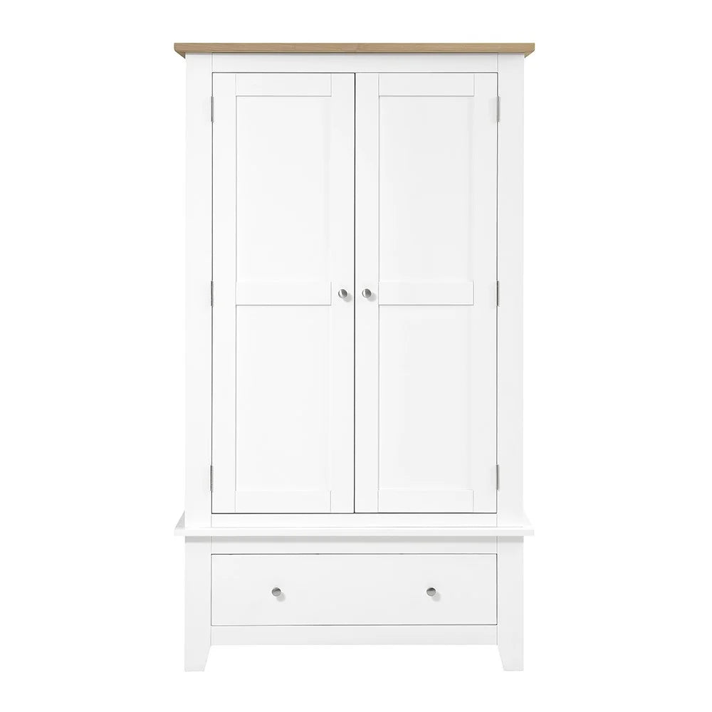 Chester Pure White Double Wardrobe furniture delivered
