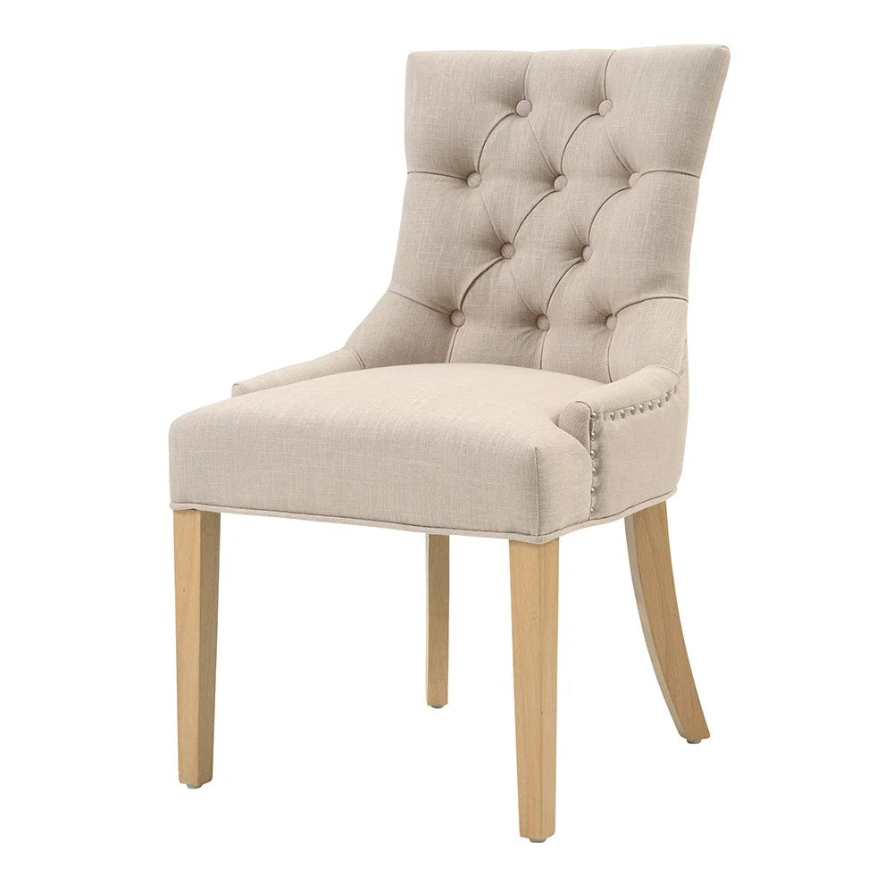 PRIMROSE
Upholstered Button Back Chair - Stone Quality Furniture Clearance Ltd