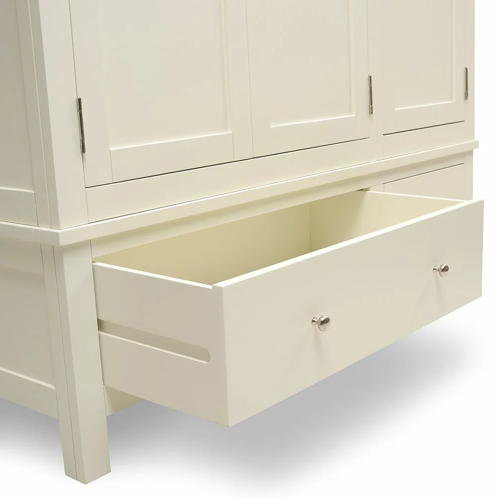 Simply Cotswold Classic Cream Triple Wardrobe Quality Furniture Clearance Ltd