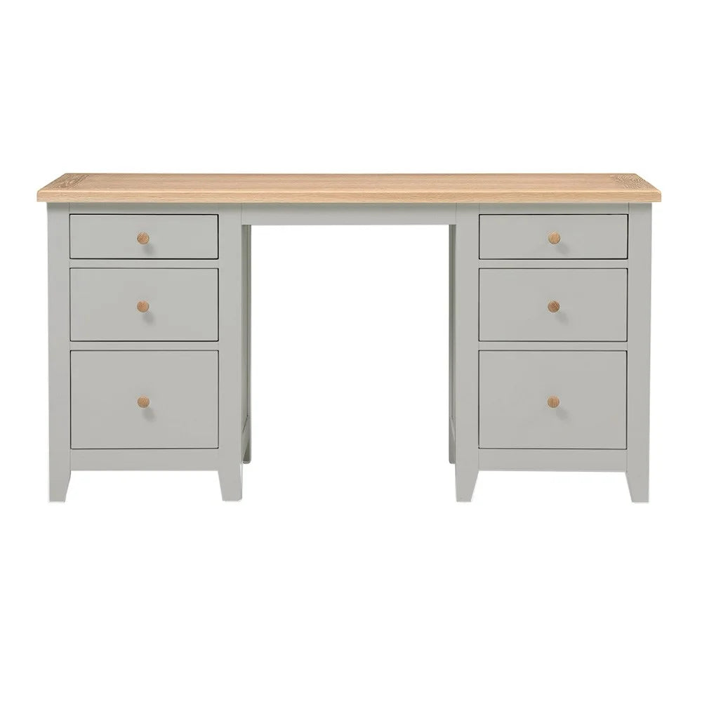 CHESTER DOVE GREY
Double Pedestal Dressing Table Quality Furniture Clearance Ltd