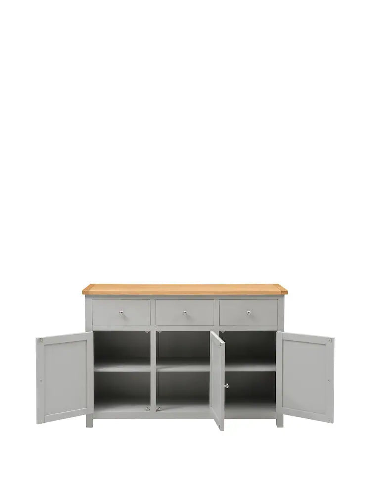 SIMPLY PEBBLE GREY
3 Door Sideboard Quality Furniture Clearance Ltd