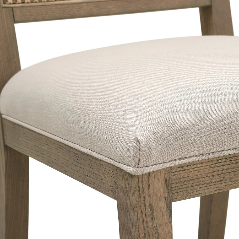 ELKSTONE SMOKED OAK
Rattan Back Chair - Set Of 2 Quality Furniture Clearance Ltd