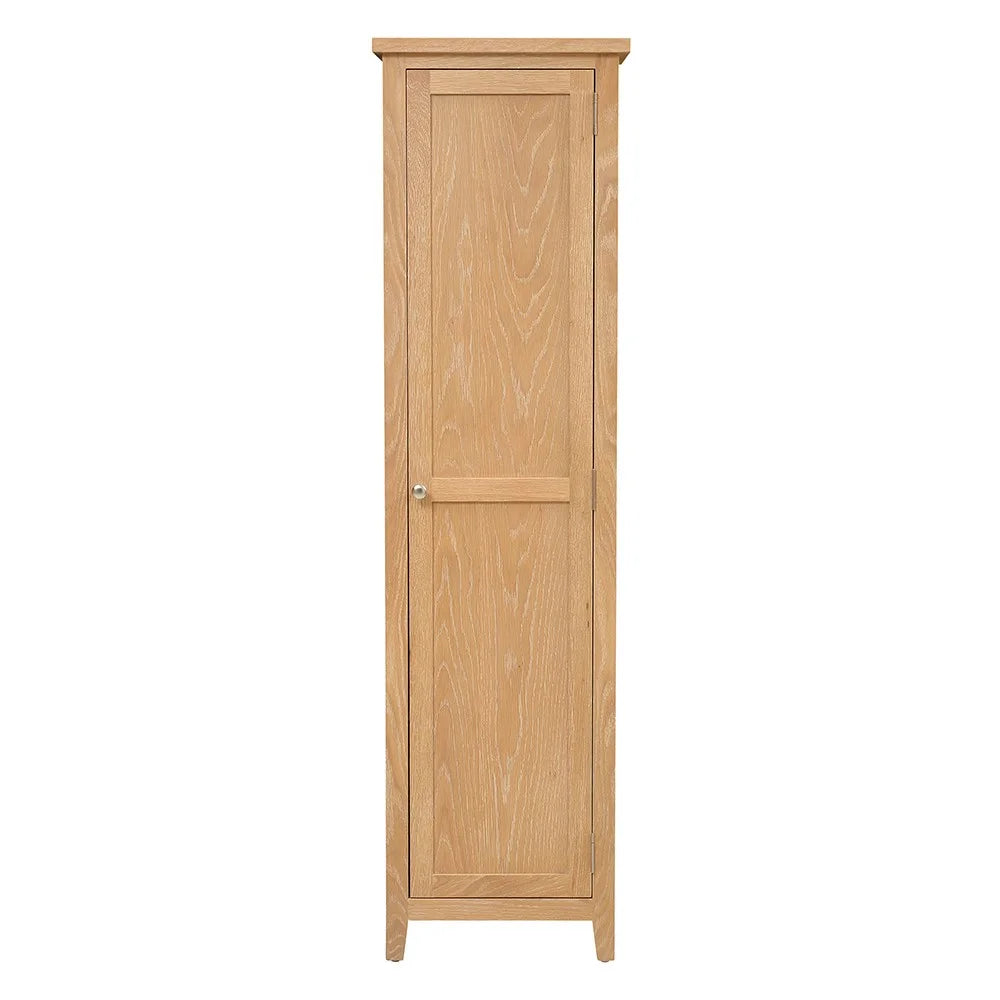INGLESHAM WHITEWASH OAK Tall Shoe Cupboard Quality Furniture Clearance Ltd
