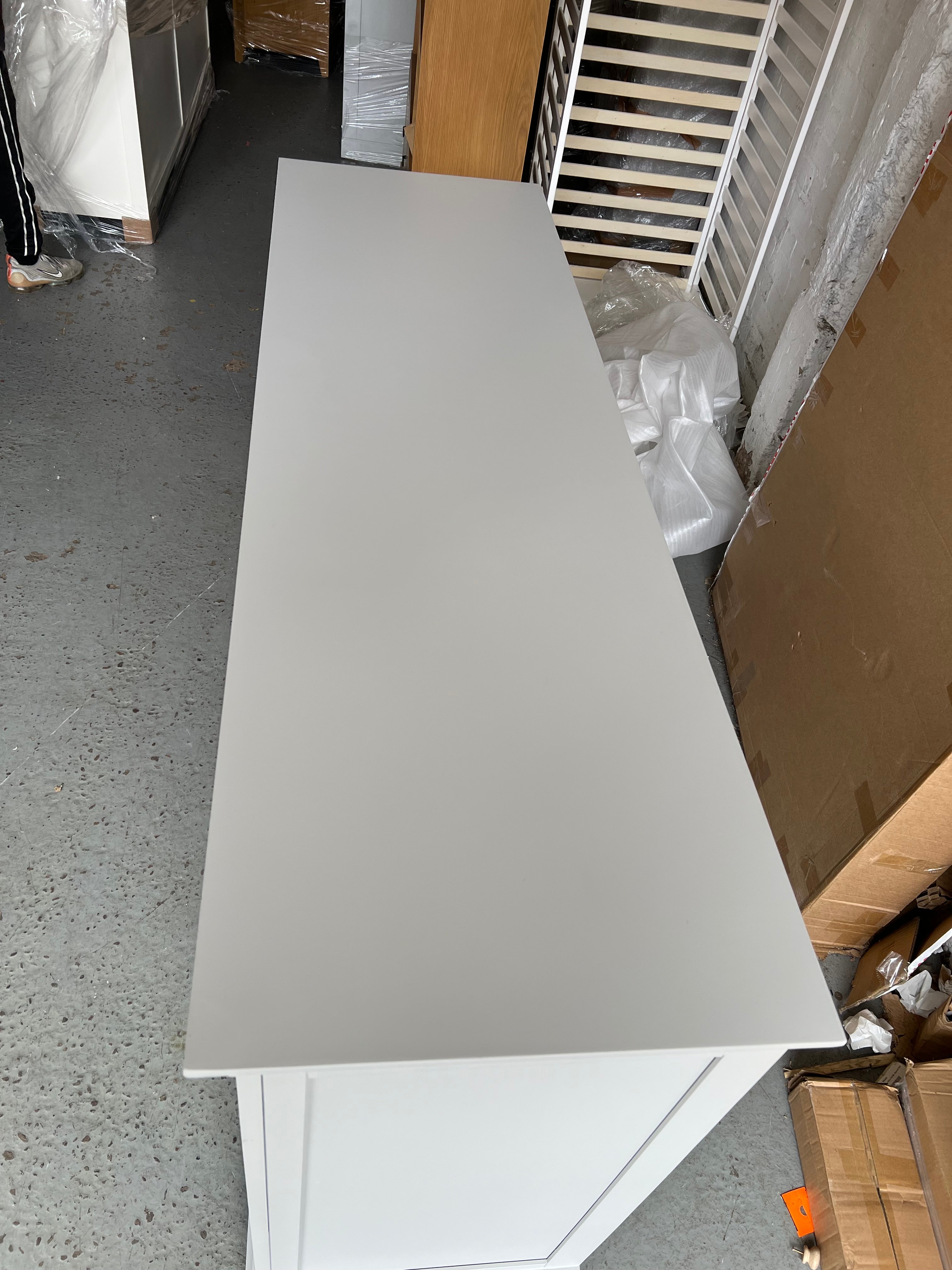 Chantilly Pebble Grey 10 Drawer Chest Quality Furniture Clearance Ltd