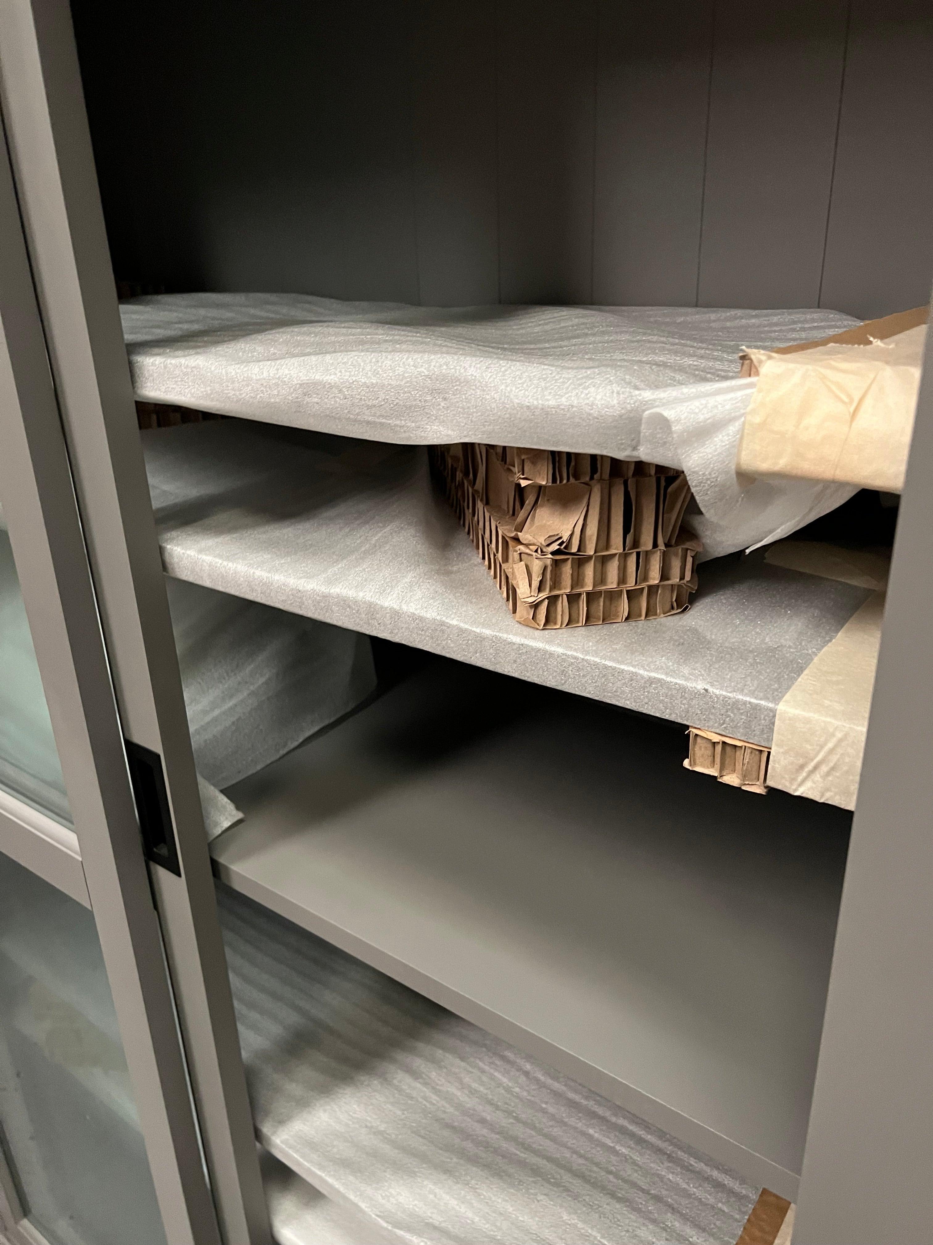 Stow Flint Grey Glazed Display Cabinet furniture delivered