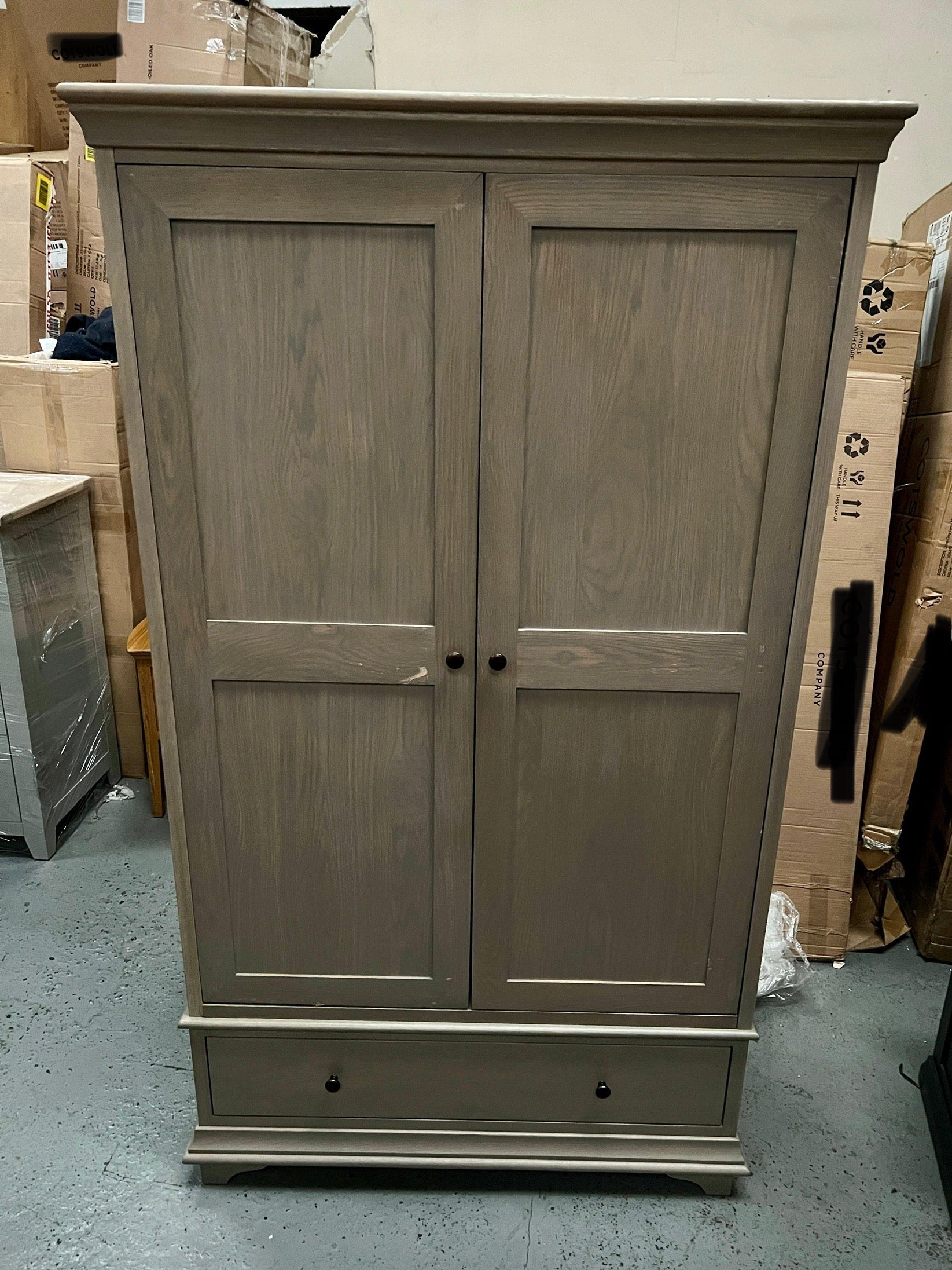 WINCHCOMBE SMOKED OAK Double Wardrobe Quality Furniture Clearance Ltd