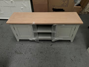 Chester Dove Grey Large TV Stand Quality Furniture Clearance Ltd