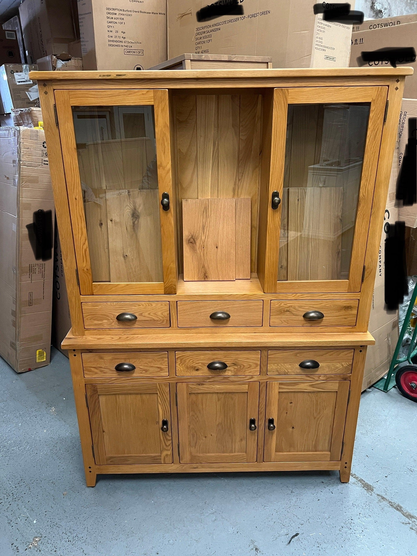 Oakland Rustic Oak Dresser Quality Furniture Clearance Ltd