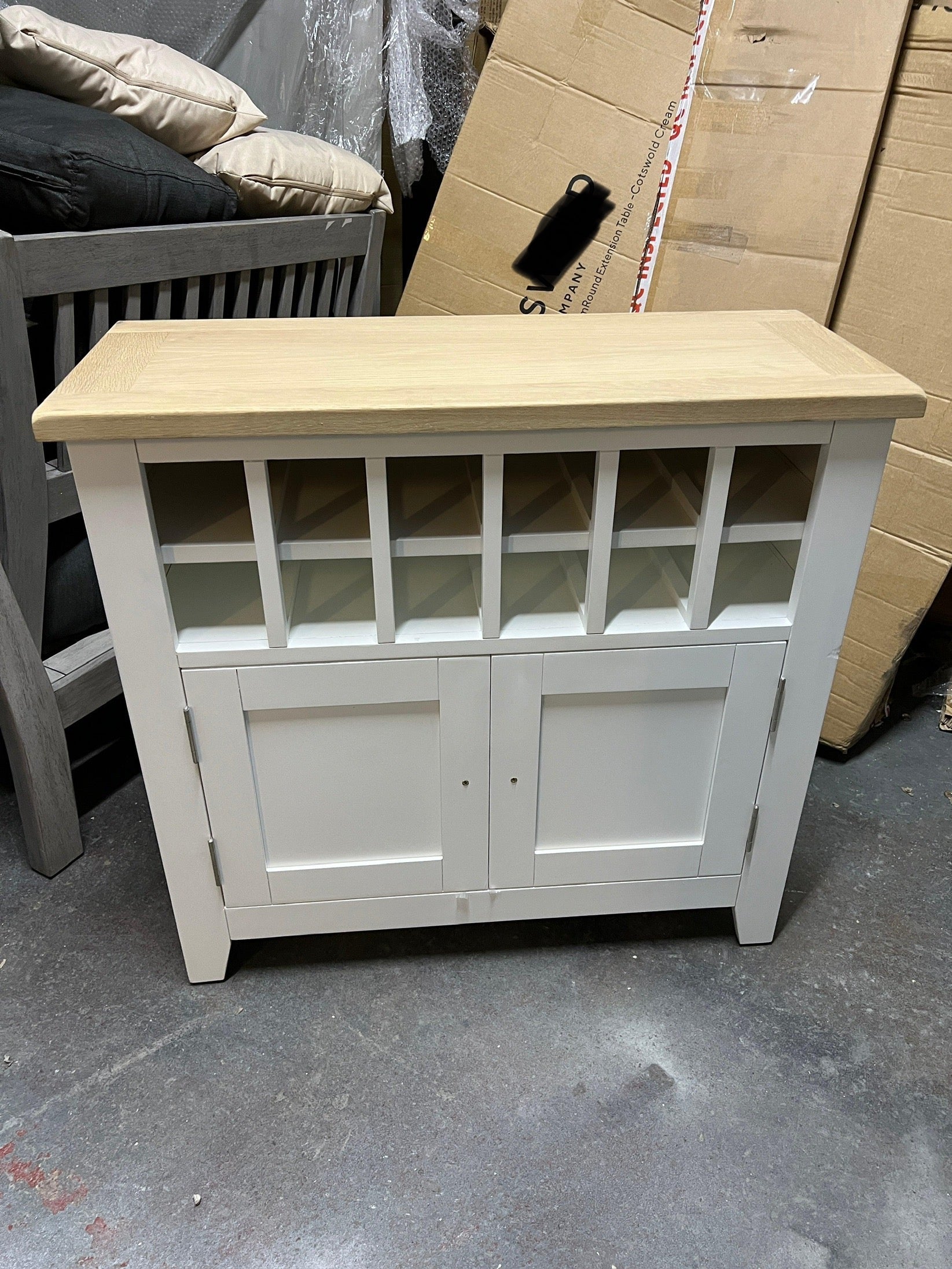 CHESTER PURE WHITE Drinks Cabinet Quality Furniture Clearance Ltd