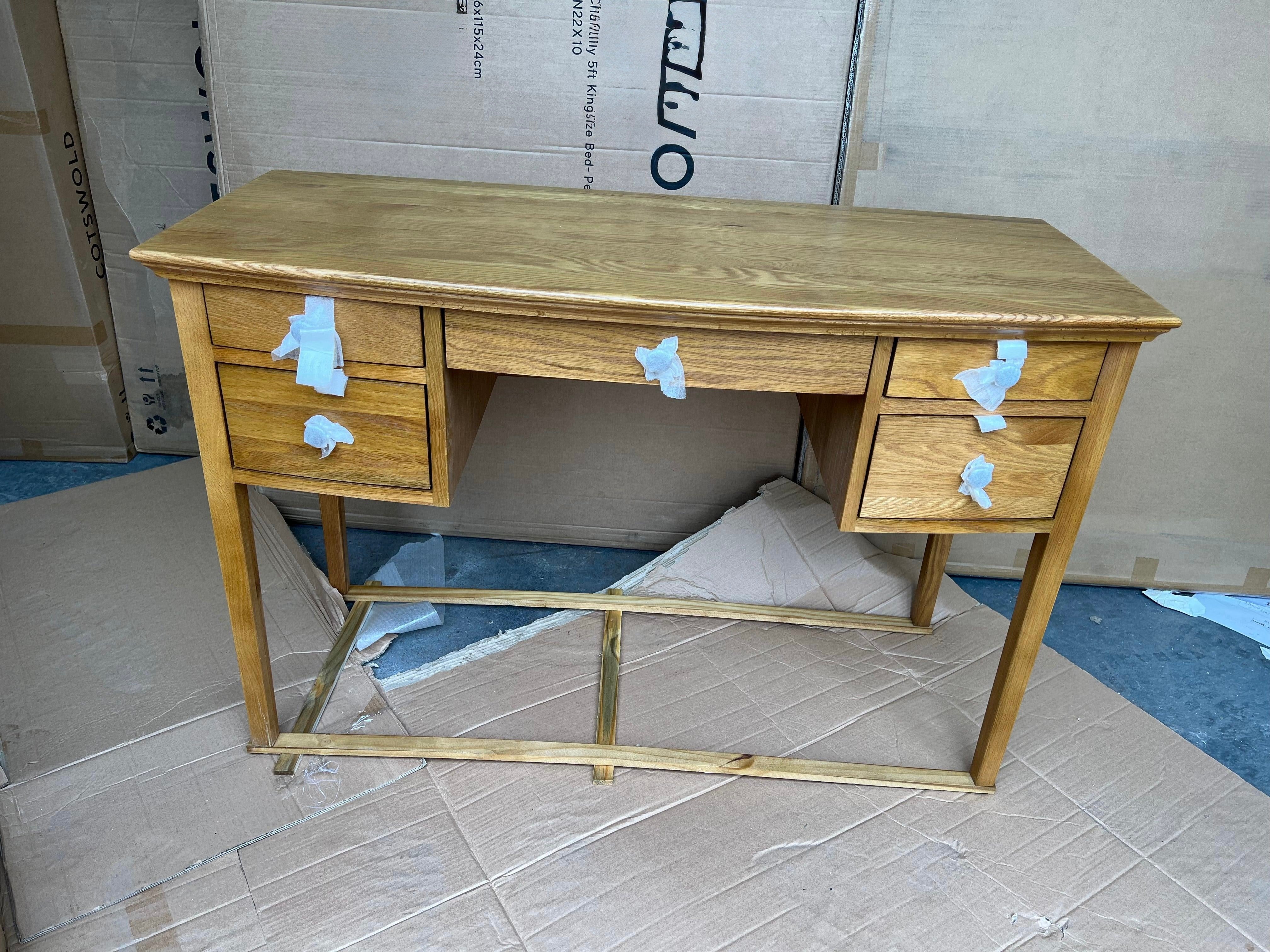 Winchcombe Oiled Oak Dressing Table Quality Furniture Clearance Ltd