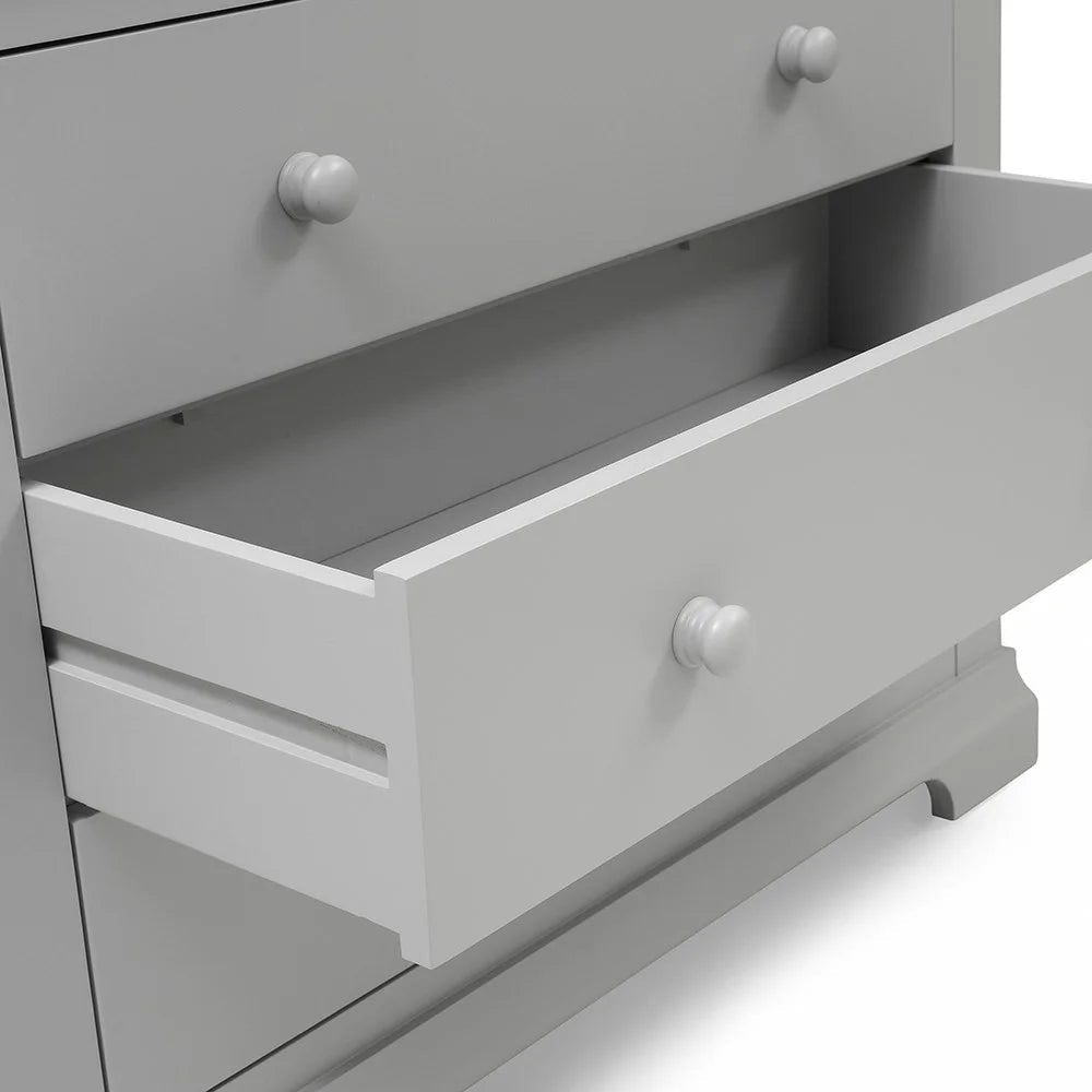 CHANTILLY PEBBLE GREY 3 Drawer Petite Chest Quality Furniture Clearance Ltd