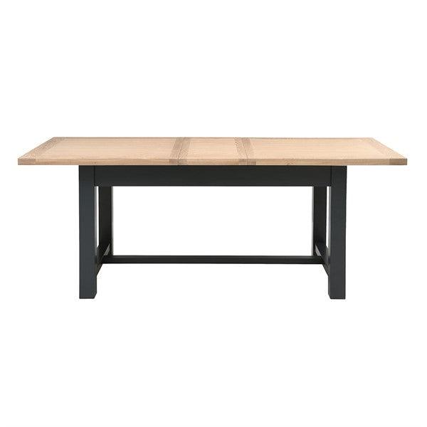 CHESTER CHARCOAL 6-10 Seater Extending Dining Table Quality Furniture Clearance Ltd