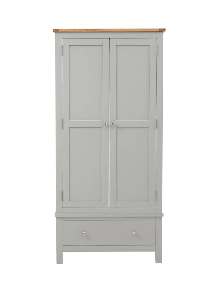 SIMPLY COTSWOLD PEBBLE GREY Double Wardrobe Quality Furniture Clearance Ltd