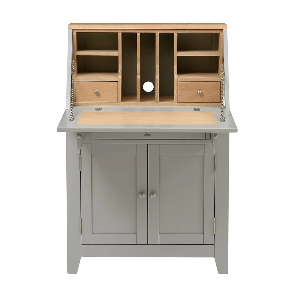 CHESTER DOVE GREY Writing Bureau Quality Furniture Clearance Ltd