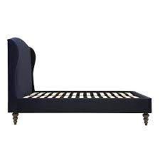 ASCOTT Midnight Velvet Kingsize Upholstered Bed Quality Furniture Clearance Ltd