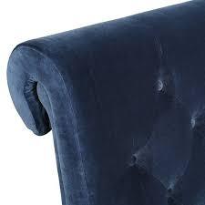 HILCOTT Petrol Velvet Kingsize Upholstered Bed Quality Furniture Clearance Ltd