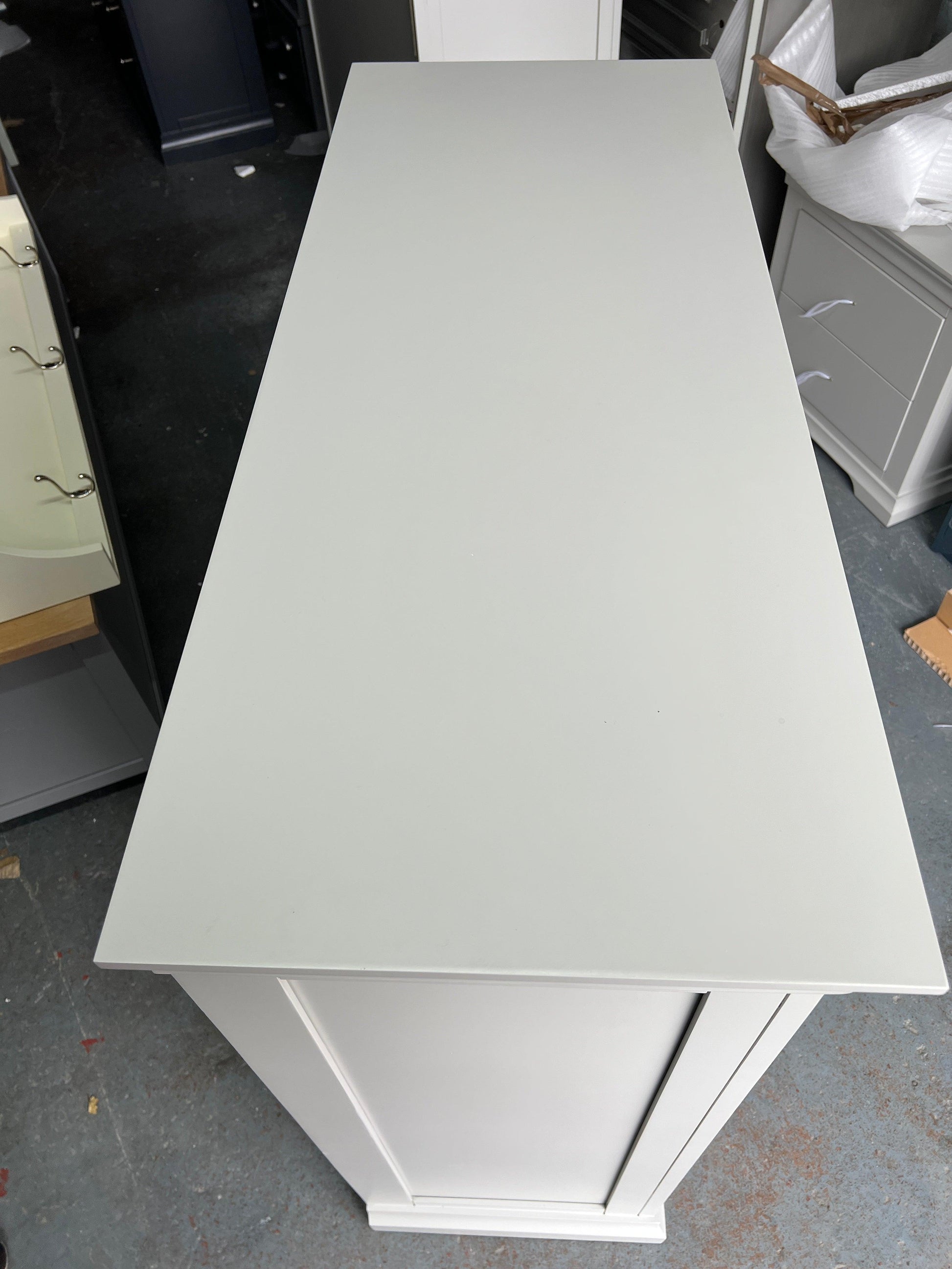 Chantilly Pebble Grey 7 Drawer Chest Quality Furniture Clearance Ltd