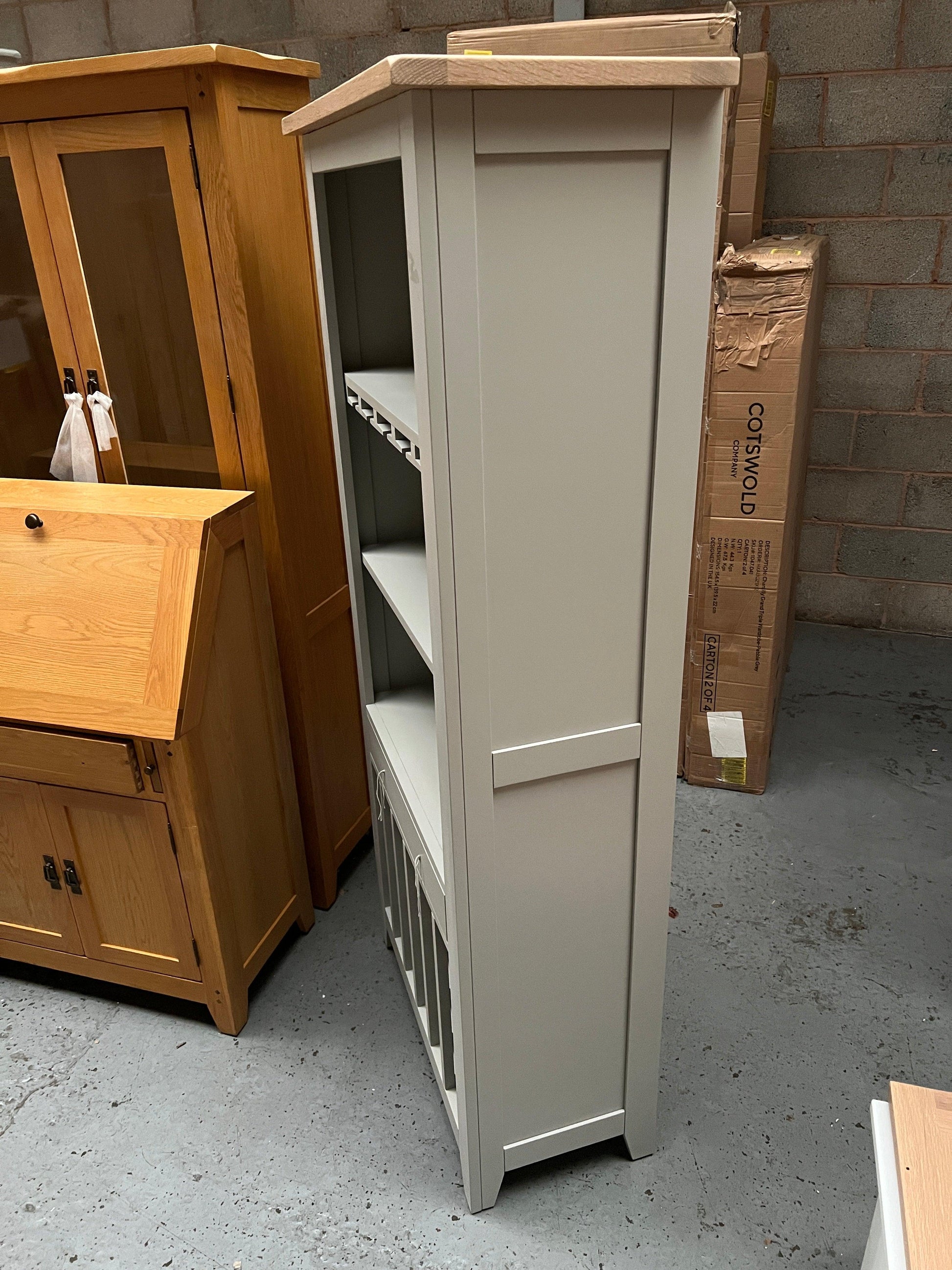 Chester Dove Grey Drinks Cabinet furniture delivered