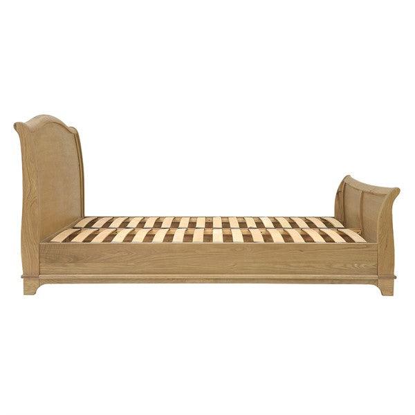 WINCHCOMBE OILED OAK 6ft Super King Sleigh Bed Quality Furniture Clearance Ltd
