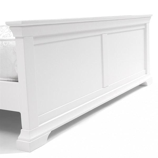 Chantilly Warm White 6ft Super King Bed Quality Furniture Clearance Ltd