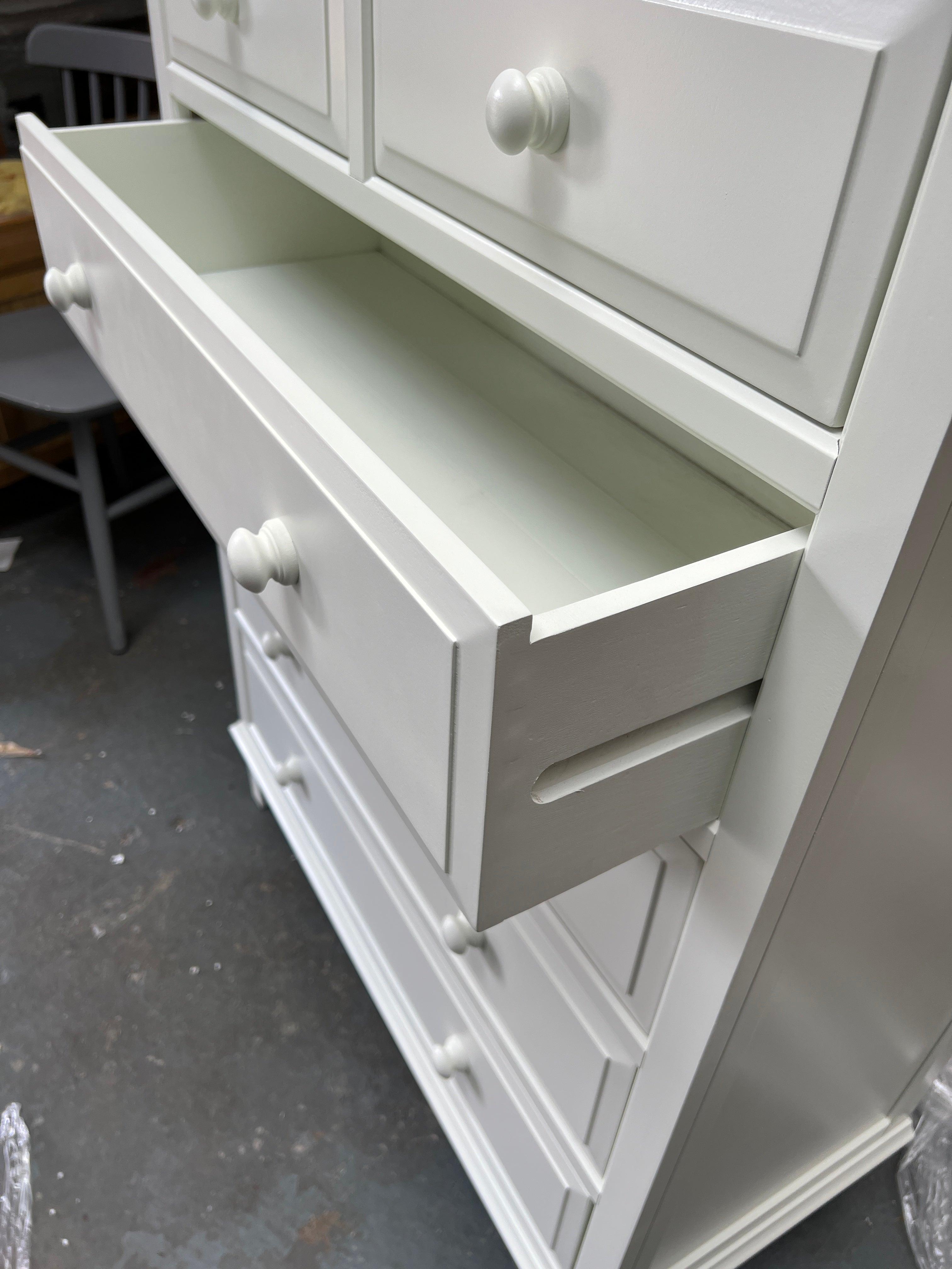 Burford Ivory 2 Over 4 Chest of Drawers furniture delivered 